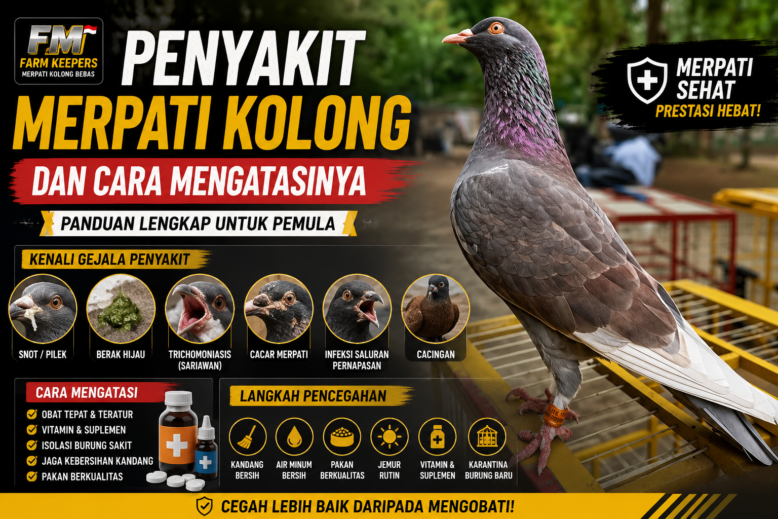 Penyakit Merpati Kolong dan Cara Mengatasinya: Panduan Lengkap untuk Pemula